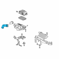 OEM 2003 Honda Civic Tube, Air Flow Diagram - 17225-PZA-000