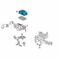 OEM 2004 Honda Civic Cover, Air Cleaner Diagram - 17210-PZA-000