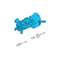 OEM Mercury Column Assembly Diagram - 7W1Z-3C529-A
