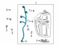 OEM Chevrolet Suburban Socket & Wire Diagram - 84548854
