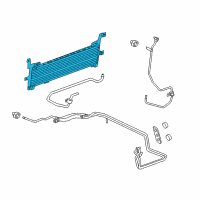 OEM 2012 Cadillac CTS Oil Cooler Diagram - 25829909