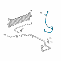 OEM 2014 Cadillac CTS Cooler Pipe Diagram - 25876666