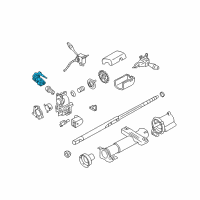OEM 2000 Pontiac Sunfire Cylinder & Keys Diagram - 25832353