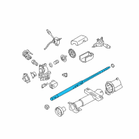 OEM 2000 Chevrolet Cavalier Steering Shaft Assembly Diagram - 26052408