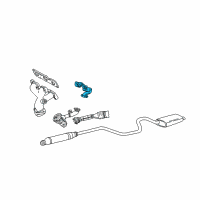 OEM 2000 Ford Taurus Manifold Diagram - YF1Z-5G232-BA