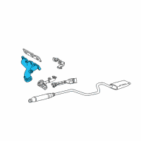 OEM 2001 Ford Taurus Manifold Diagram - YF1Z-9431-GB