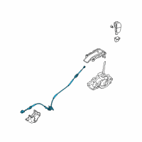 OEM 2009 Lincoln MKS Shift Control Cable Diagram - 8G1Z-7E395-D