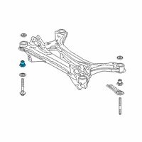 OEM 2018 Toyota Camry Suspension Crossmember Cushion Diagram - 52271-06130