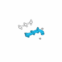 OEM 2002 Dodge Ram 1500 Exhaust Manifold Diagram - 53032062AB