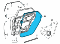 OEM Toyota Mirai Surround Weatherstrip Diagram - 67872-62010