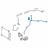 OEM 2017 Lexus RX350 Tube & Accessory Assembly Diagram - 88710-0E410