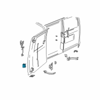 OEM GMC Savana 3500 Release Handle Diagram - 84898480