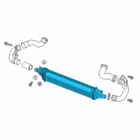 OEM 2017 Infiniti Q50 Charge Air Cooler Diagram - 14461-4GC0A