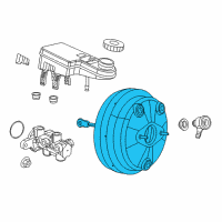 OEM 2014 Chrysler 200 Booster-Power Brake Diagram - 68020653AC