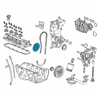 OEM Honda Sprocket, Cam Chain Driven Diagram - 14211-RB0-J00