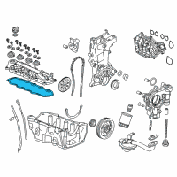 OEM Honda Insight Gasket, Head Cover Diagram - 12341-RBJ-003