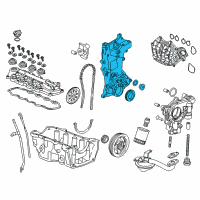 OEM 2015 Honda Civic Case Assembly, Chain Diagram - 11410-RW0-000
