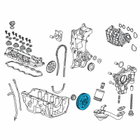OEM 2015 Honda Civic Pulley, Crankshaft Diagram - 13810-RW0-003