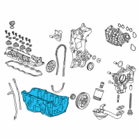 OEM 2013 Honda Civic Pan Assembly, Oil Diagram - 11200-RW0-000