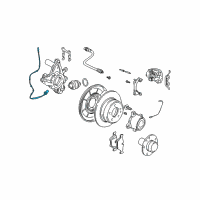 OEM BMW 528i Abs Wheel Speed Sensor Rear Diagram - 34-52-6-756-376