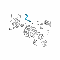 OEM 1998 BMW 740iL Brake Hose Rear Diagram - 34-30-1-163-080