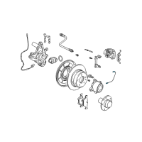 OEM BMW Z8 Brake Pad Sensor, Rear Diagram - 34-35-1-163-066