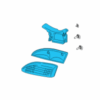 OEM 1998 Chevrolet Cavalier Capsule/Headlamp/Fog Lamp Headlamp Diagram - 16523441