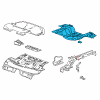 OEM 2011 Buick LaCrosse Center Floor Pan Diagram - 23103444