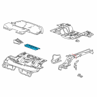 OEM 2014 Chevrolet Impala Center Crossmember Diagram - 20914258