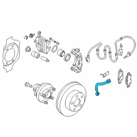 OEM Infiniti FX50 Hose Assembly-Brake Front Diagram - 46211-1CK3A