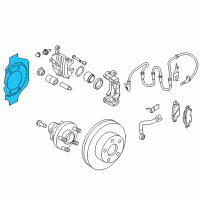 OEM 2017 Infiniti Q70 Splash Shield Diagram - 41161-1EN1A