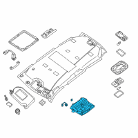 OEM 2018 Nissan Rogue Map Lamp Assy Diagram - 26430-9PJ7B