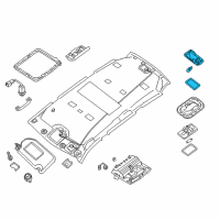 OEM 2013 Nissan Pathfinder Lamp Assy-Personal Diagram - 26460-3KA0A