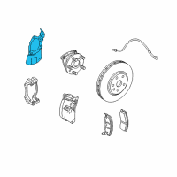 OEM 2005 Cadillac SRX Splash Shield Diagram - 18047195