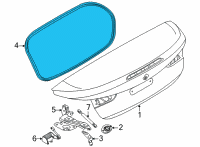 OEM BMW M440i xDrive TRUNK LID SEALING Diagram - 51-76-9-478-549