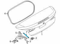 OEM 2021 BMW 430i GAS PRESSURIZED SPRING F TRU Diagram - 51-24-7-497-537