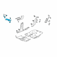 OEM 2007 Saturn Aura Molding Asm-Windshield Side Upper Garnish *Light Ttnum Diagram - 25993060