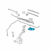 OEM 2007 Chevrolet Monte Carlo Wiper Motor Diagram - 19120738