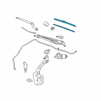 OEM 2006 Chevrolet Monte Carlo Wiper Blade Diagram - 15941738