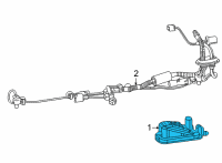 OEM Jeep Wagoneer License Plate Diagram - 68429983AA