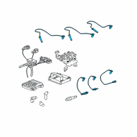 OEM Chevrolet Equinox Cable Set Diagram - 19351579