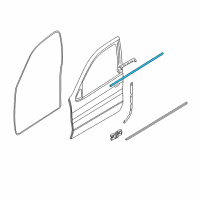 OEM 2004 BMW X5 Outer Weatherstrip, Right Diagram - 51-32-8-257-720