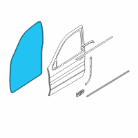 OEM 2001 BMW X5 Edge Protection Front Diagram - 51-72-7-025-579