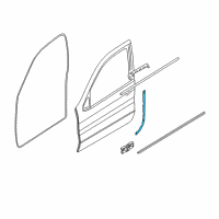 OEM 2006 BMW X5 Cover, Paint Slot, Door, Front Right Diagram - 51-32-7-002-970