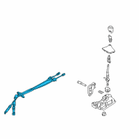 OEM Hyundai Elantra Coupe Manual Transmission Lever Cable Assembly Diagram - 43794-3Y100