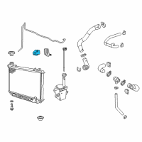 OEM 2014 Chevrolet Caprice Radiator Assembly Upper Mount Diagram - 92251620