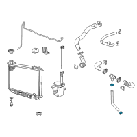 OEM Chevrolet Spark By-Pass Hose Clamp Diagram - 90490569
