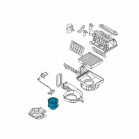 OEM Kia Sedona Motor Assembly-Blower Diagram - 971144D000