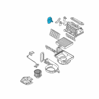 OEM 2008 Hyundai Entourage Heater System Intake Actuator Assembly Diagram - 97124-4D000