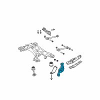 OEM 2012 Chrysler 200 Knuckle-Rear Diagram - 5085532AF